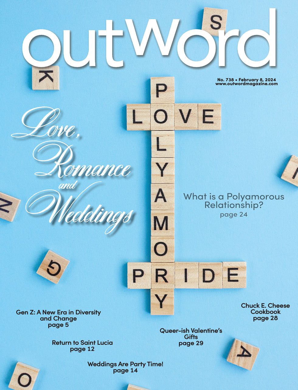 Outword Romance Issue cover 2024